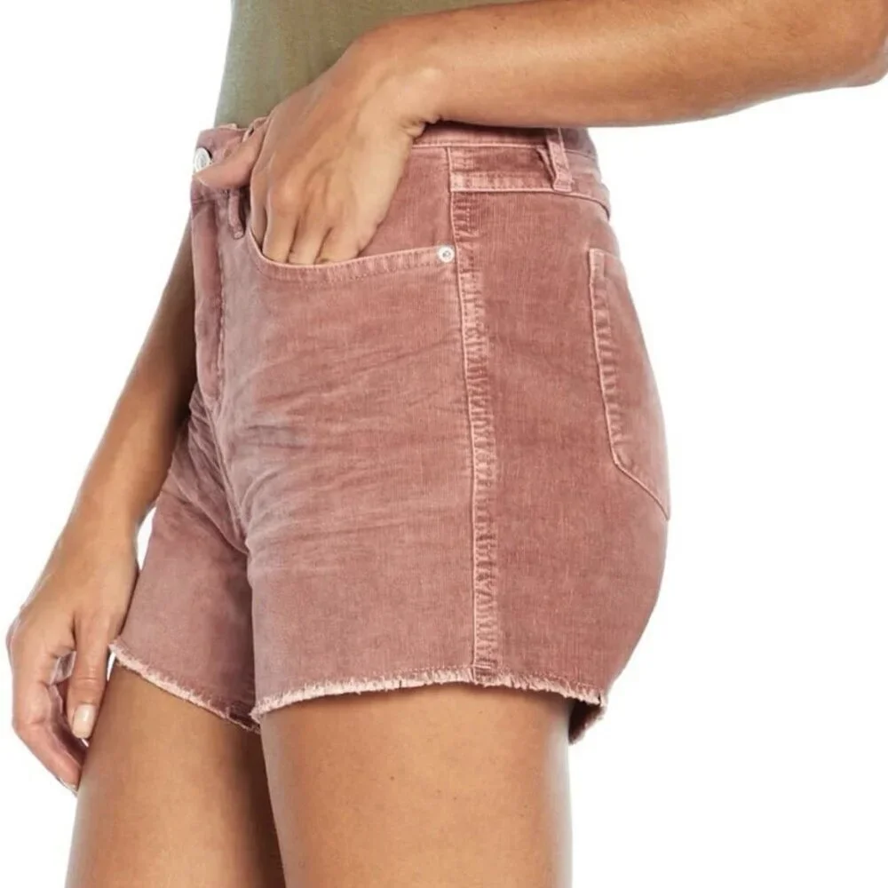 GAP Women's Corduroy Shorts 4 in Raw Edge Hem Cut Off Rose Size 16 - NWT $49.95